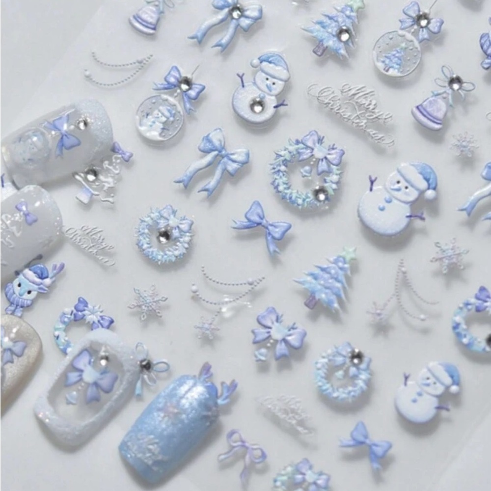 Nail art stickers winter ❄️ 💅